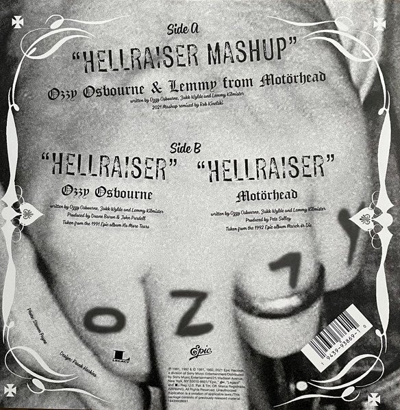 Ozzy Osbourne + Motörhead - Hellraiser (45 RPM, 10", Limited Edition)