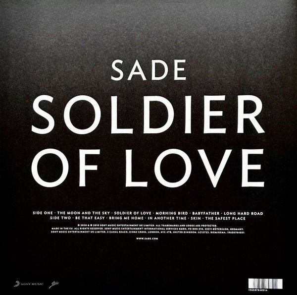 Sade ‎- Soldier Of Love (Half Speed Mastering, 180 Gr)