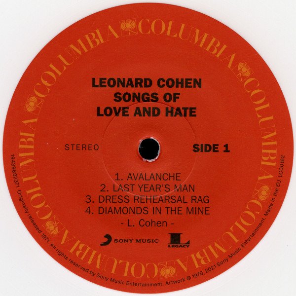 Leonard Cohen - Songs Of Love And Hate (50th Anniversary Limited Edition)