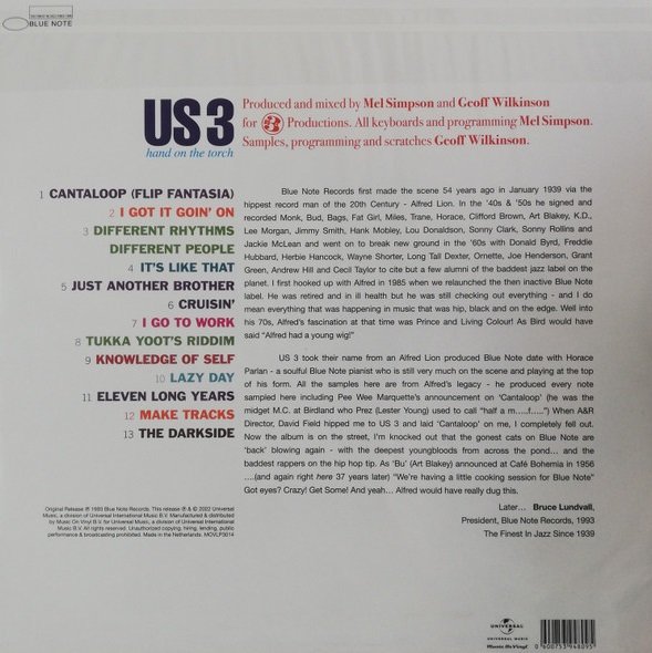 Us3 - Hand On The Torch (Music On Vinyl, 180 gr)