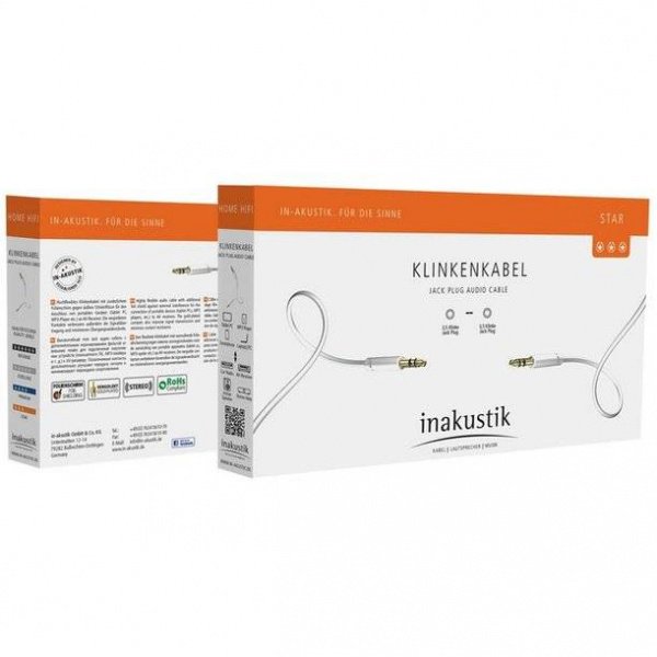 Inakustik Star MP3 Audio Cable, 0.75 m