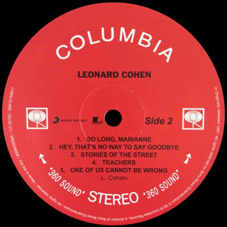 Leonard Cohen - Songs Of Leonard Cohen