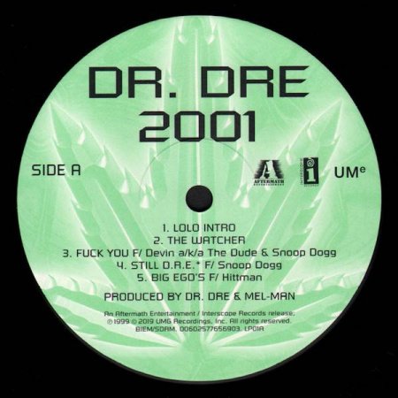 Dr. Dre ‎- 2001 (2 LP)