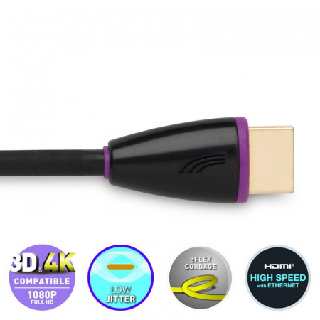 QED (QE5011) Profile eFlex HDMI Blk, 1m