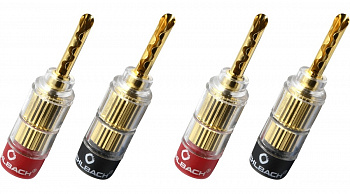 Oehlbach Banana Solution Tube 5, gold - 4 pc (3021)
