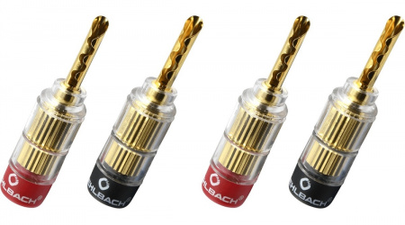 Oehlbach Banana Solution Tube 5, gold - 4 pc (3021)